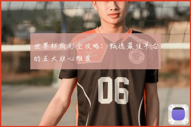 世界杯购彩全攻略:甄选最佳平台的五大核心维度